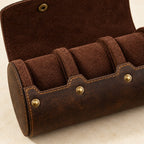 Close-up of the cushions, lining and brass-tone rivets