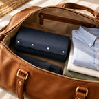 6-watch faux leather travel case shown at scale