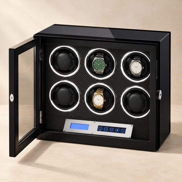 6-Watch Winder with Touch Screen, LED and Remote