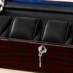 Close-up of a padded pillow and the key lock