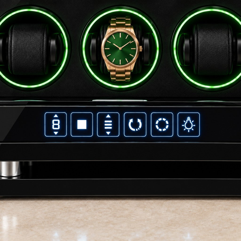 LCD touch panel under the winding cups