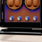 The four control knobs under the rotors