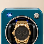 Display and buttons of the cube watch winder