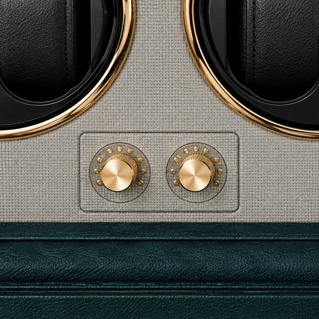 The two control knobs under the rotors