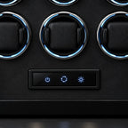 Control strip at the bottom of the cabinet