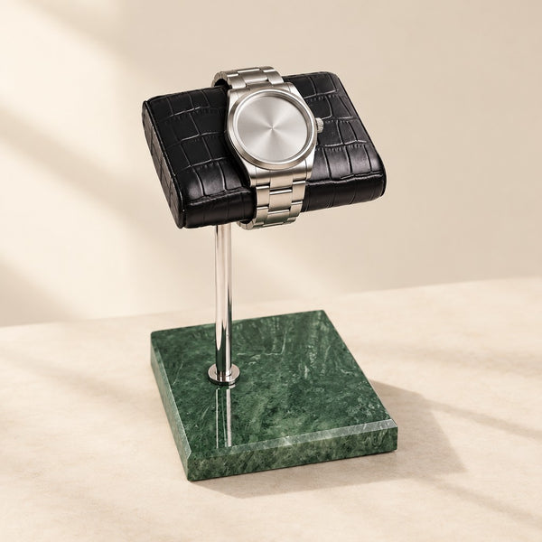 Marble Watch Stand with Croc-Texture Pillow