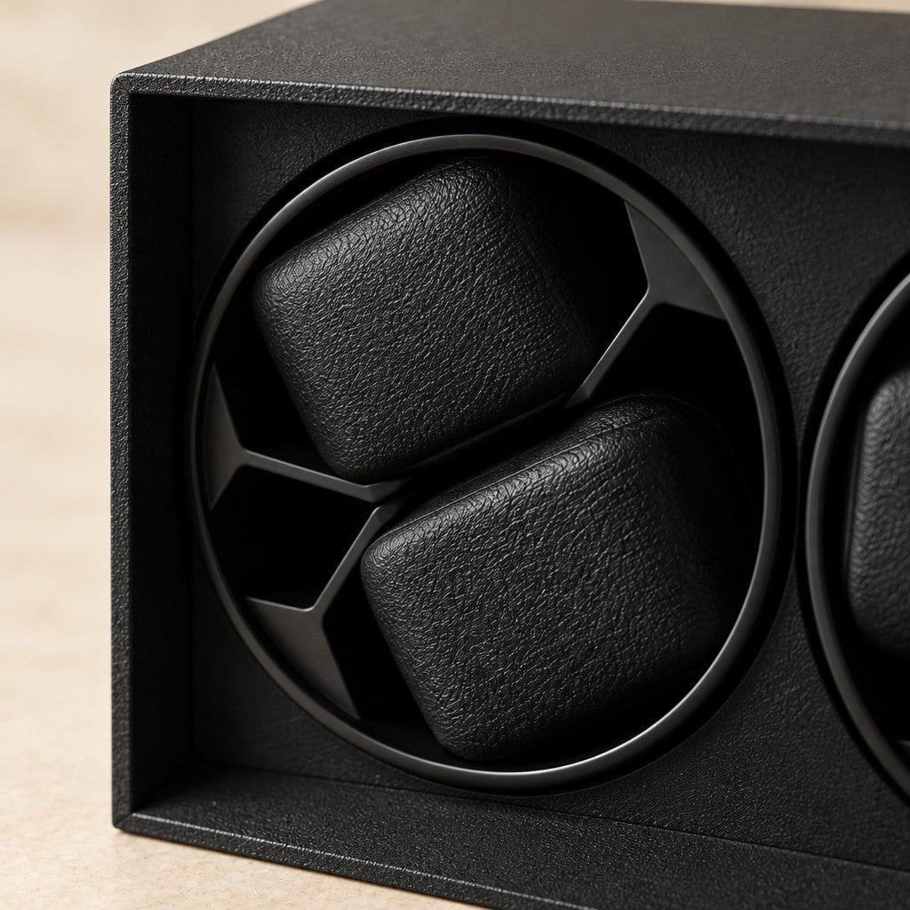Close-up of the foam pillows on a rotor