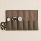 Top view of the 6-slot roll with watches of different sizes