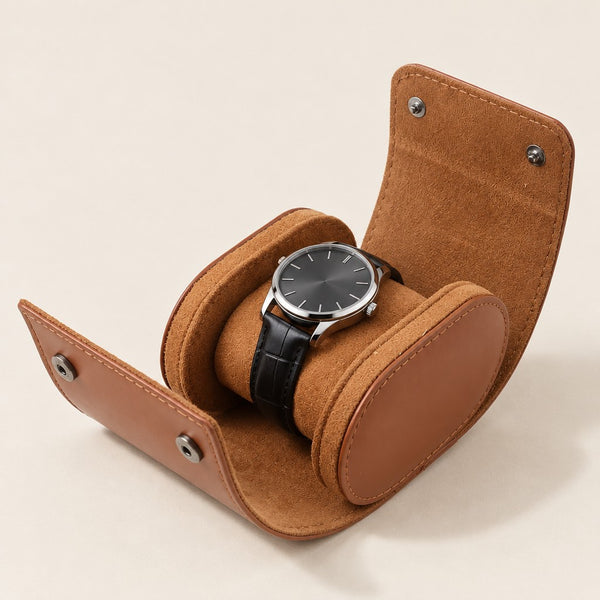 Single Watch Travel Roll with Removable Pillow