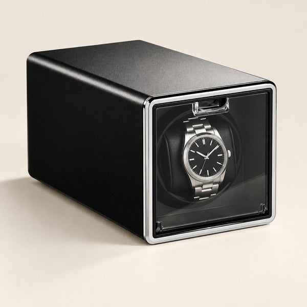 Single Watch Winder with Metal Shell - USB Powered