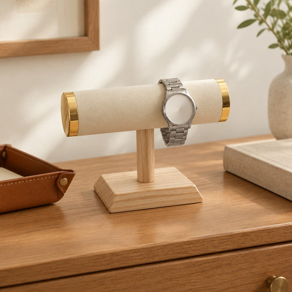 Light wood and gold