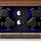 Knobs and switches in the center of the winder